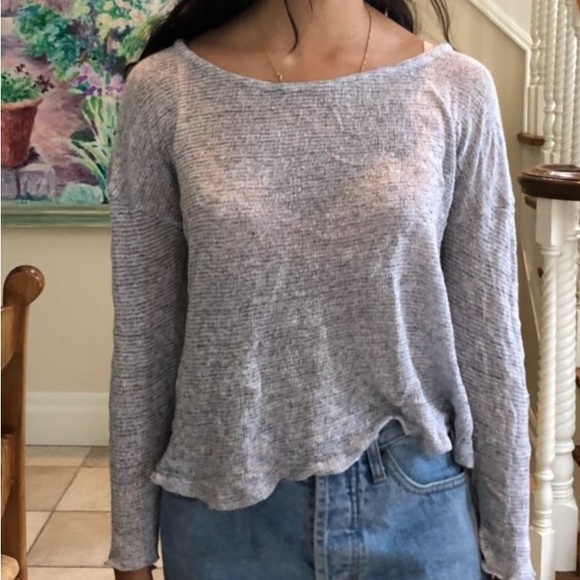 Brandy Melville | Grey Long Sleeve - Picture 1 of 2